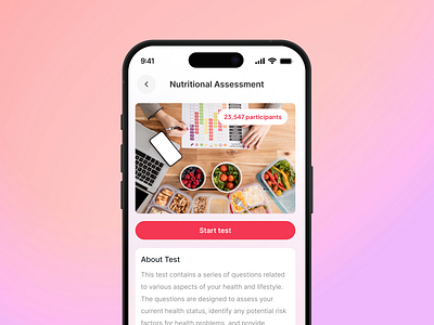 Nutritional Assessment design diet figma health healthy mobile app design nutrition product design ui