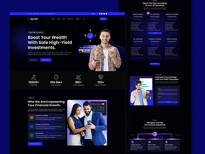 HYIP Investment Website UI Design business cms design graphic design hyip investment platform ui ux website