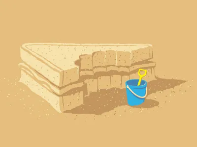 Sandwich glennz illustration illustrator sandcastle sandwich vector