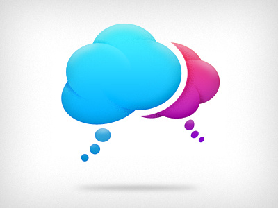 Thought Bubbles bubbles clouds ideas illustration thought vector