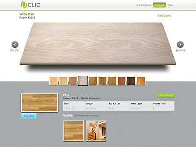 Nuclic Flooring Website live product wood