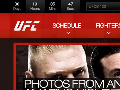 Ufc design redesign ui web design