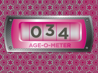 Ageometer age age o meter meter pink