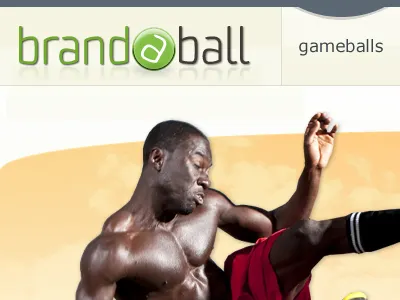 Brandaball air shots action shots balls bold brandaball branding clouds fireworks gradients green logo marketing site navigation navy orange soccer vector