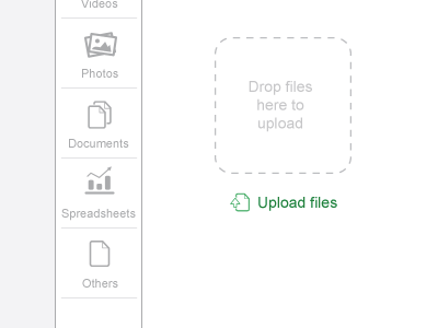 Upload Space drag drop files selector upload