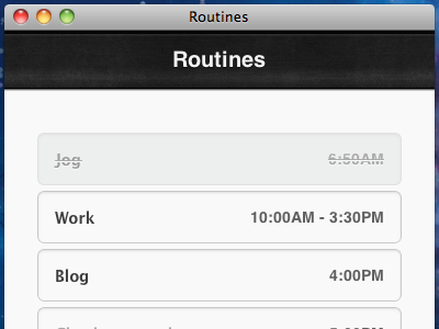 Routines app gtd html web