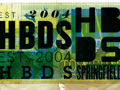 HBDS trash design texture typography