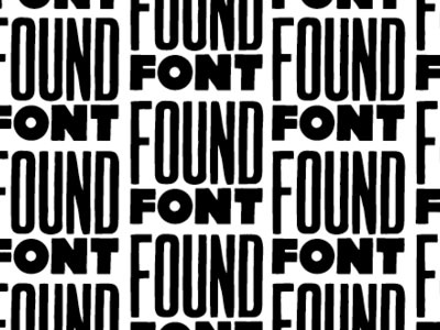 FOUNDFONT™ pattern design typography