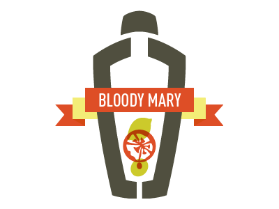 bloody mary for carolina cocktail mixers identity illustration logos