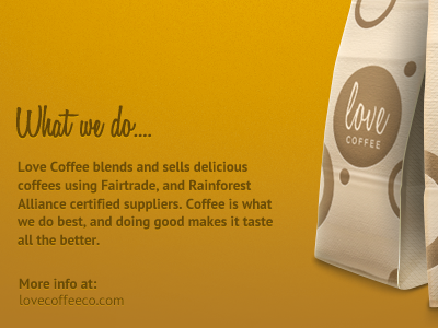 Love Coffee, on Facebook ad coffee facebook love splash