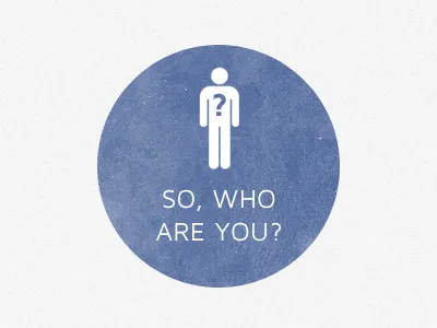 So, who are you? a circle man peru shape typography