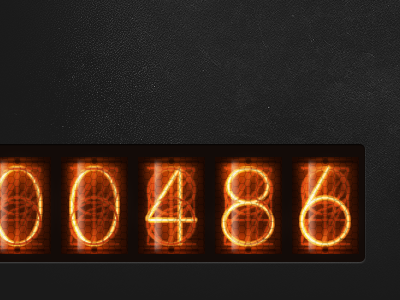 Nixie Tubes app design display ios nixie numbers tubes