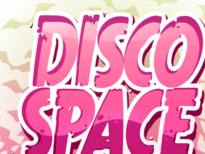 Disco space vampire - Title cartoon color design graffiti tag vectorial