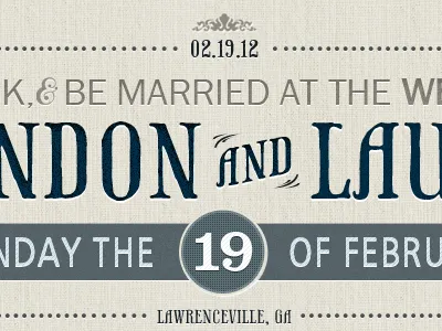My Wedding Website header typography wedding