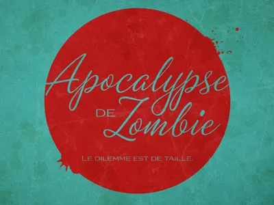 Apocalypse De Zombie typography