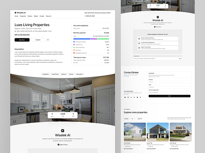 Wiselek.id - AI-Powered Real Estate Detail Page agent ai ai technology aidriven apartment architecture building business clean design detail page detail property home landing page properties property realestate web web design