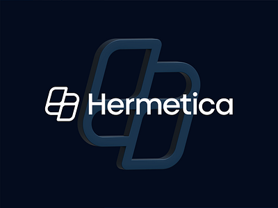 Hermetica Logo Design bitcoin blockchain crypto h h letter icon logo logodesign logotype monogram sign symbol