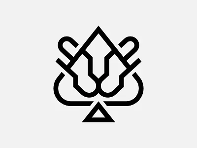 Spade lion brand brand identity branding branding identity branding strategy design line logo lion lion logo logo logo design logoawesome logodesign logomark logotype minimal simple logo spade spade logo
