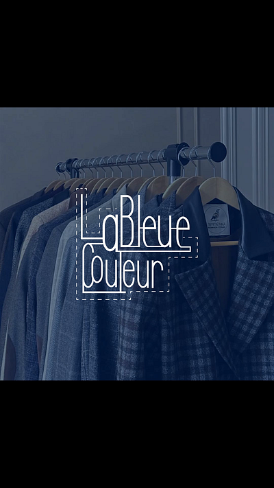 Motion Logo Design " La Couleur Bleue " design graphic design logo motion graphics motion logo typography