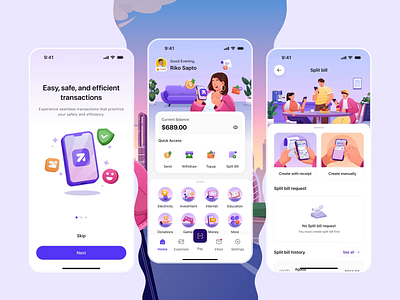 Zenith - Payment Gateway SuperApp Animation 💸 animation app bill branding design finance financial fintech gateway logo mobile orely payment split super transaction ui ux