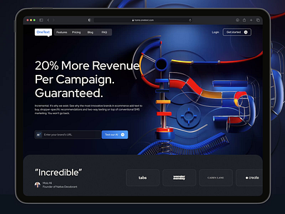 OneText – Modern Web Design for SaaS ai ai app ai dashboard ai interface ai sign b2b saas best web design creative website dashboard landing page mobile website modern website professional website saas saas dashboard saas landing page saas logo saas website web design web ui
