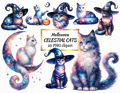 Calestial Halloween Cats