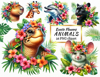 Summer Floral Animals