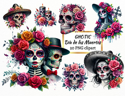 Day of The Dead- Sugar Skull - La Catrina