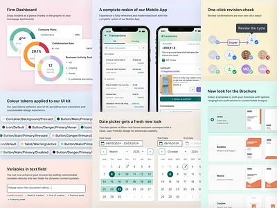 Pennylane 2024 Design Highlights 2024 app branding colour variables component dashboard date picker design highlights logo tokens ui