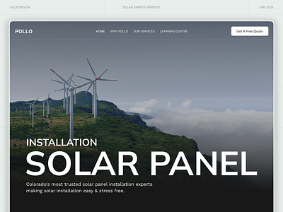 Pollo - Solar Energy Landing Page energy installation landing page renewable energy renewable energy website shasanko das solar solar company solar electricity solar energy solar energy landing page solar energy werbsite solar landing page solar panel solar power solar system solar website sustainable web design website design