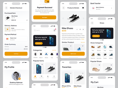 E-commerce Mobile App app design app ui ecommerce electronix mobile ui online onlineshop popular design shahinurstk02 shopify shopping startup store ui design uiux uiux design