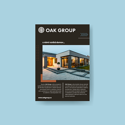 Bulletin Print Design for OAK GROUP a4 ad advertisment bulletin oak group print