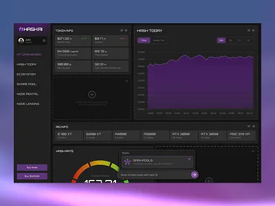 Hash AI (Concept) dashboard ui web3