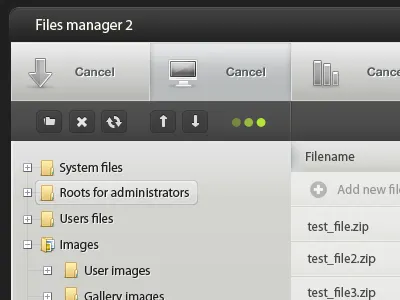 File Manager admin rocketstas