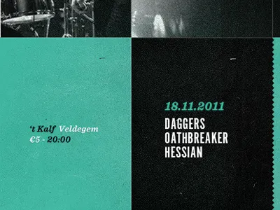 Show Poster alternate black concert gothic green poster sentinel show