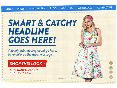 Smart & Catchy brandon grotesque feature area hero retro web design