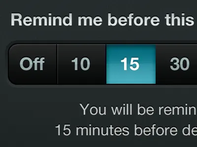 Reminder app iphone ui