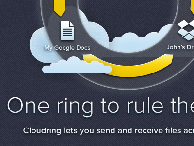One ring clouds icons proxima nova