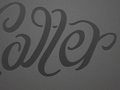 aller handwritten script