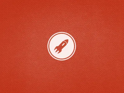 Forky Rocket circle dine dine project fork logo rocket round texture