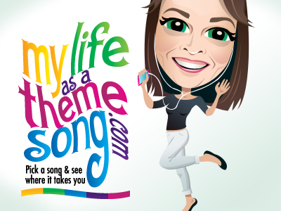 Michelle character dancing illustration ipod mascot song