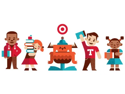 Target Education african american apple austin black books bullseye children education hoodie illustration kids minimal minneapolis modern monster pig tails study target ty wilkins