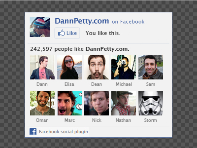 Facebook Facepile (free PSD inside) facebook facepile free gui plugin profile psd user images website