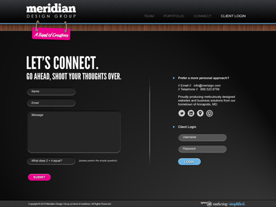 Updated Contact Page lighting ui web