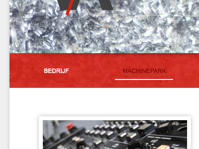Corporate machine menu metal