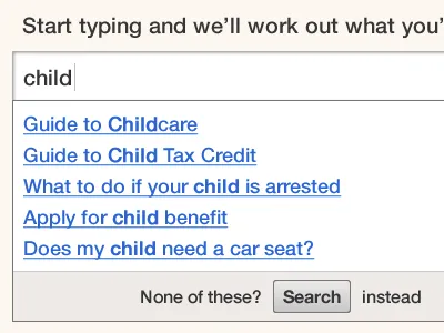 Autosuggest revised alphagov autocomplete autosuggest form search