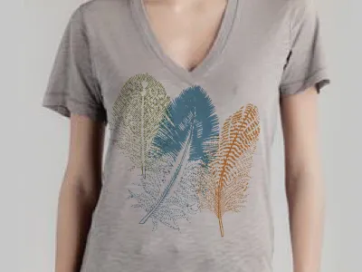 Illustrated some feathers today. Working on a tee design. feathers hand drawn hero design studio illustration t shirt tee shirt