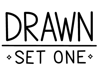 My Icon Set Will Be Called "Drawn" hand drawn icon icon set logo