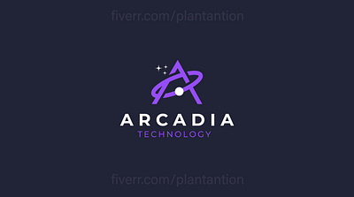 Arcadia Technology: A minimalist logo design branding graphic design logo