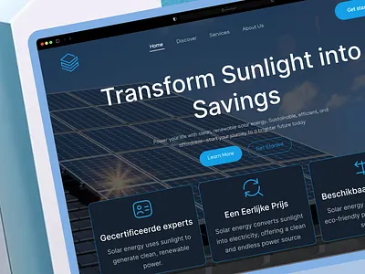 Solar Energy Website alternative energy energy website green energy website design landing page solar solar electricity solar energy solar pannel solar system ui ux website